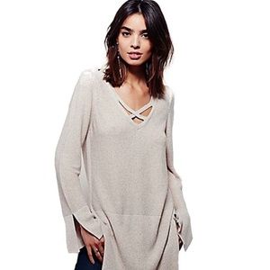 🆕😍Free People NEW White Ivory Womens Sweater XS